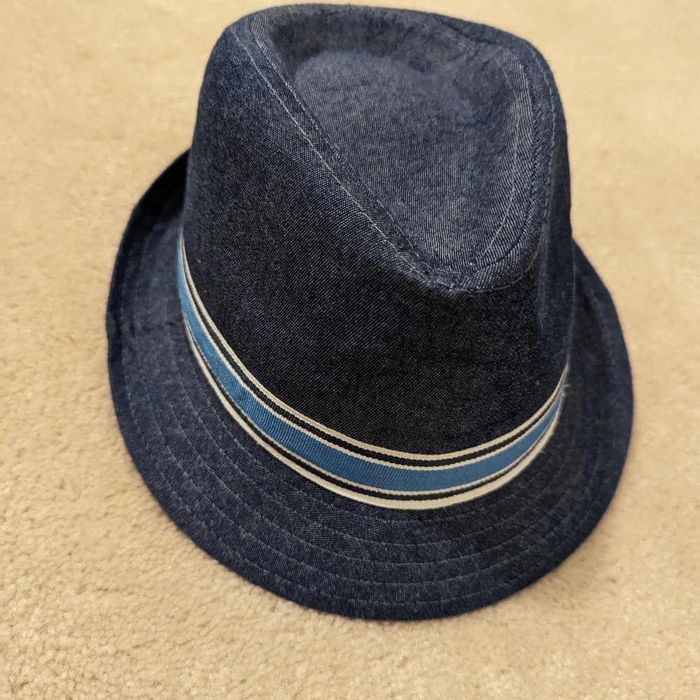 2/$15 Joe Fresh Boys' Denim Fedora Hat 12-24m